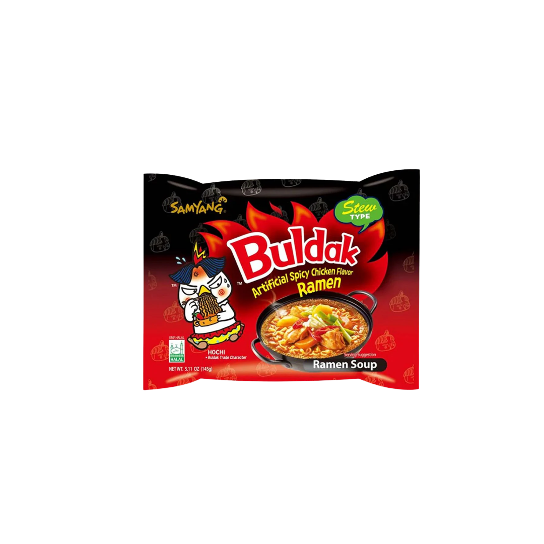 Buldal pollo con caldo